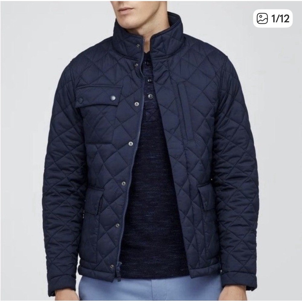 Bonobos The‎ Banff Quilted Jacket Men's Size Small Dark Blue Standard Fit